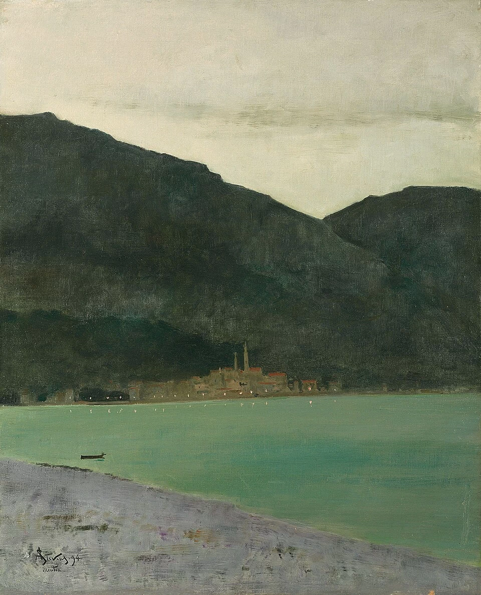 Alfred Émile Stevens - 127, Mentone, quasi di notte